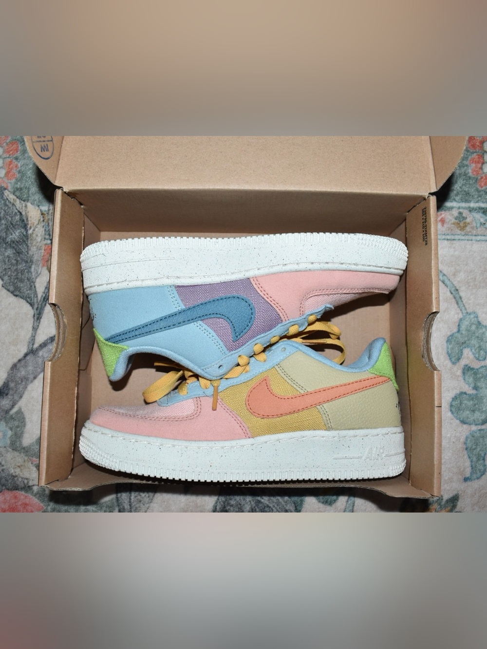 Nike Air Force 1 LV8NN (GS) “Move to Zero” Pastel Colorblock Sneakers sz Y5/W6.5